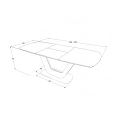 Galds ARMANI CERAMIC 160x90